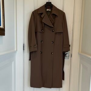Montedoro Classic Brown Trench Coat